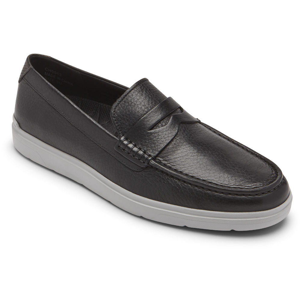 Mocassins Rockport Homem Pretas - Total Motion Lite Penny - 59678AGSN